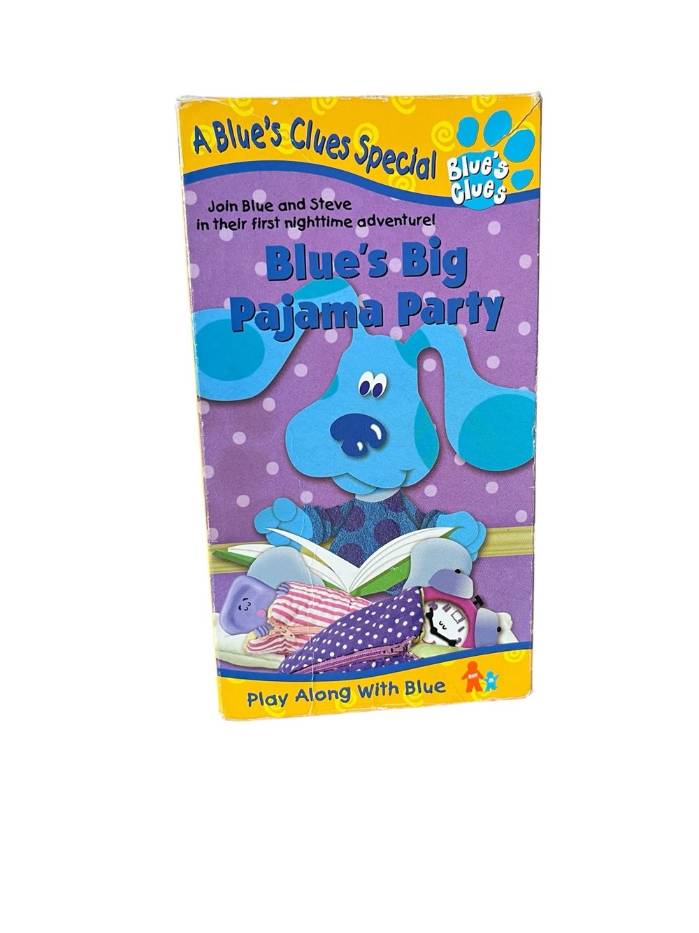 Vintage Blue's Clues Blue's Big Pajama Party VHS